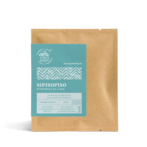 Il caffè forte dal Guatemala: Drip Coffee Bag Sipisopiso